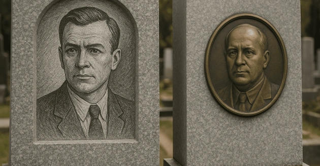 Гравировка или медальон на памятник: что лучше?